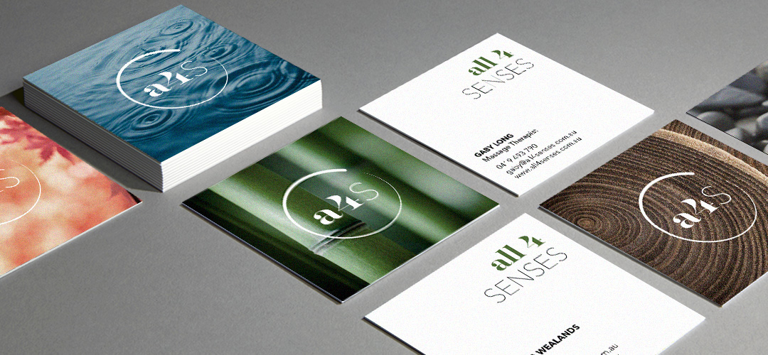 The range of business card designs